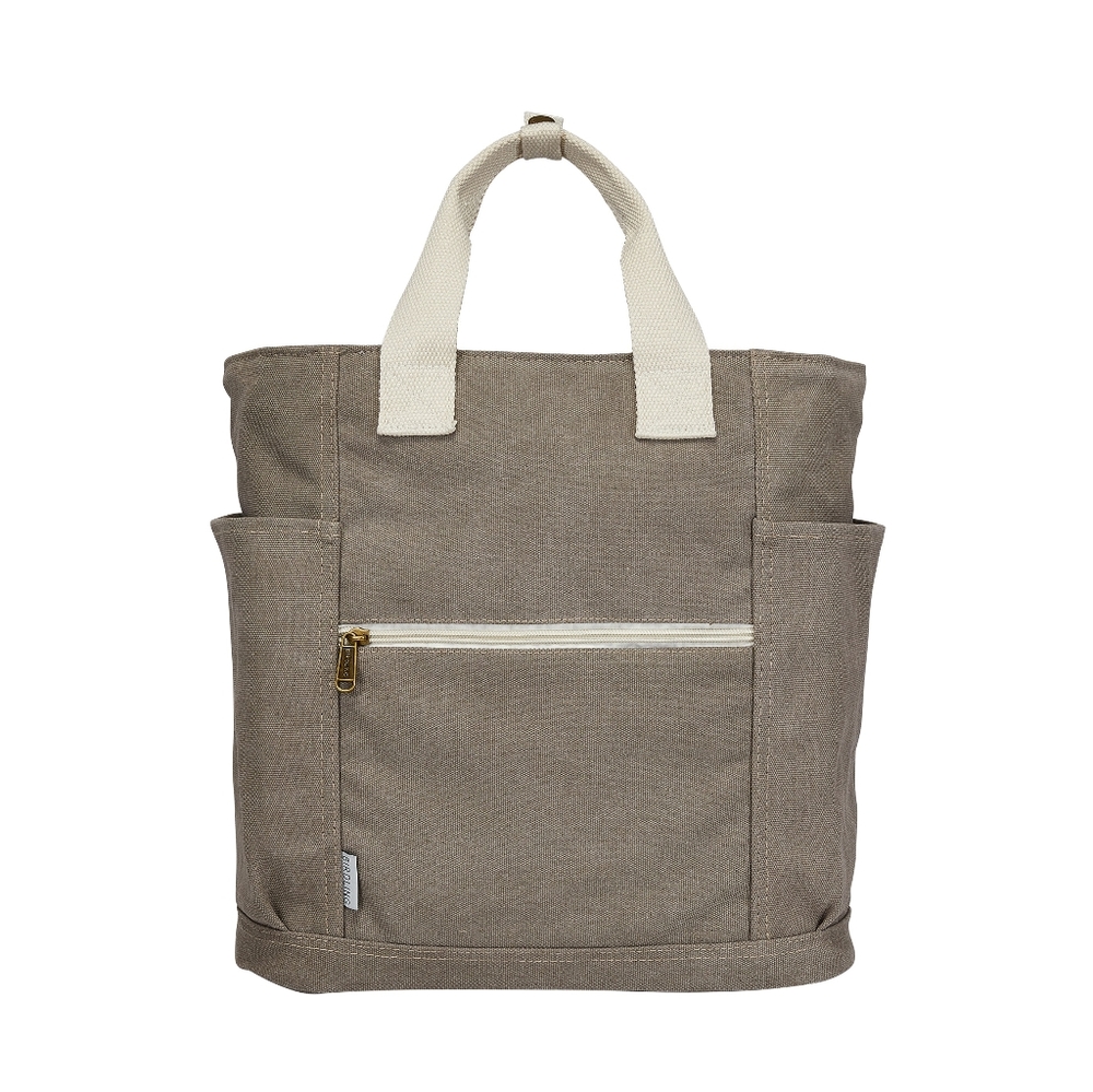 Birdling Backpacker Grey Canvas Diaperbag Multipurpose Backpack Bag